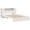 vidaXL Lit biblioth&egrave;que sans matelas blanc 120x200 cm bois pin massif