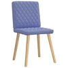 vidaXL Chaises &agrave; manger lot de 6 bleu jean tissu