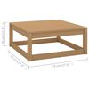 vidaXL Salon de jardin 6 pcs avec coussins Bois de pin massif