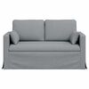 vidaXL Canap&eacute; Gris clair