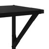 vidaXL &Eacute;tag&egrave;res Murales 2 pcs Ch&ecirc;ne noir 80 x 25 x 25,5 cm