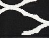 vidaXL Tapis BCF Noir et blanc 80x500 cm
