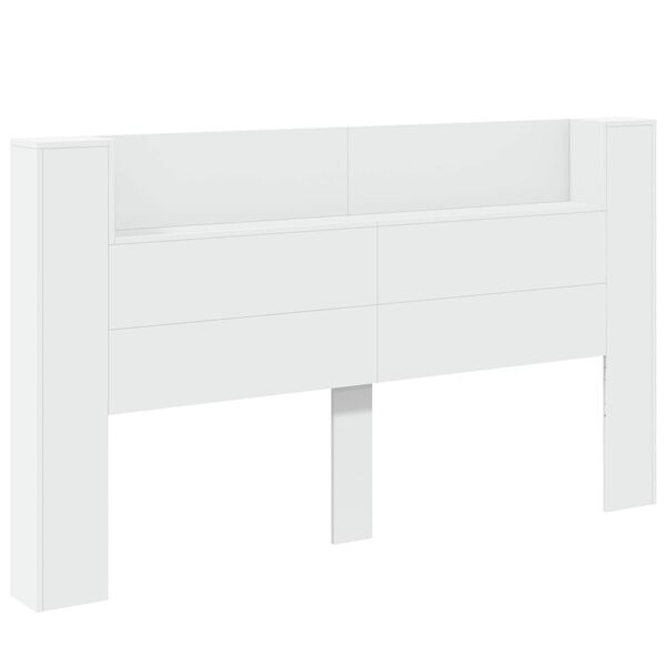 vidaXL T&ecirc;te de lit Blanc 180 x 16,5 x 103,5 cm Bois d'ing&eacute;nierie