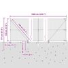 vidaXL Cl&ocirc;ture avec poteau Gris 1,2 x 10 m Acier et PVC