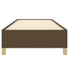 vidaXL Cadre de lit sans matelas marron fonc&eacute; 100x200 cm tissu