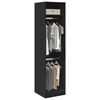 vidaXL Garde-robe Noir 50 x 50 x 200 cm Bois d'ing&eacute;nierie