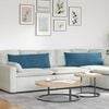 vidaXL Coussins de canap&eacute; 2 pcs Bleu 120 x 40 cm