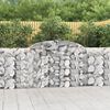 vidaXL Paniers &agrave; gabions arqu&eacute;s 9 pcs 300x30x100/120 cm fer galvanis&eacute;