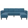 vidaXL Canap&eacute; de salon 3 pcs Bleu