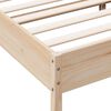 vidaXL Cadre de lit sans matelas 135x190 cm bois de pin massif