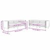vidaXL Canap&eacute; de salon 2 pcs Noir 194 x 74,5 x 70,5 cm Simili cuir
