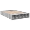 vidaXL Cadre de lit sans matelas sonoma gris 120x190 cm