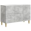 vidaXL Buffet Gris b&eacute;ton 89 x 34,5 x 60 cm Bois d'ing&eacute;nierie