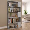 vidaXL Biblioth&egrave;que/S&eacute;parateur de pi&egrave;ce Gris b&eacute;ton Bois d&rsquo;ing&eacute;nierie