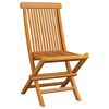 vidaXL Chaises de jardin avec coussins anthracite lot de 8 Teck massif