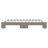 vidaXL Lit de jour avec lit gigogne taupe 100x200 cm tissu