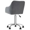 vidaXL Chaise pivotante &agrave; manger Gris clair Tissu