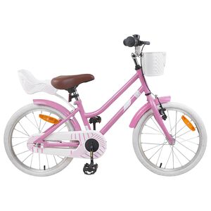vidaXL V&eacute;lo pour Enfants 18 Pouces pour les 5-7 ans Rose clair