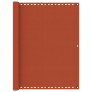 vidaXL &Eacute;cran de balcon Orange 120x500 cm PEHD