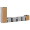 vidaXL Ensemble meuble TV 3 pcs Gris Sonoma Bois d'ing&eacute;nierie