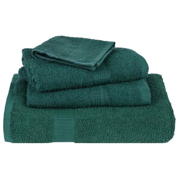 vidaXL Serviettes de bain 4 pcs vert 100x150 cm 360 g/m&sup2; 100% coton