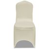 vidaXL Housses &eacute;lastiques de chaise Cr&egrave;me 30 pcs