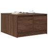 vidaXL Table basse avec tiroirs ch&ecirc;ne marron 70,5x70x40 cm
