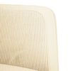 vidaXL Canap&eacute; causeuse cr&egrave;me 109 cm tissu velours c&ocirc;tel&eacute;