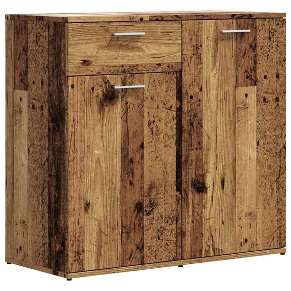 vidaXL Buffet vieux bois 80x36x75 cm bois d'ingénierie