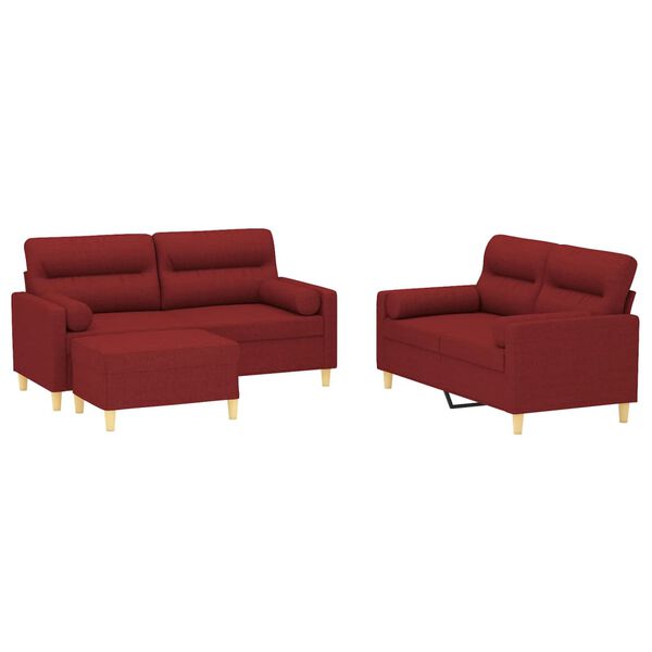 vidaXL Ensemble de canap&eacute;s 3 pcs coussins d&eacute;coratifs et coussins