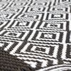 Bo-Camp Tapis d'ext&eacute;rieur Chill mat Beach 1,8x1,2 m Noir et blanc