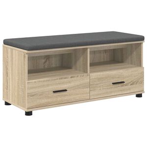 vidaXL Banc d'entr&eacute;e Ch&ecirc;ne Sonoma 100 x 38 x 46 cm