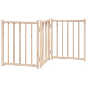 vidaXL Barri&egrave;re pour chien pliable 3 panneaux 150 cm bois sapin massif