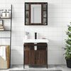 vidaXL Ensemble de meubles de salle de bain 2 pcs Ch&ecirc;ne marron
