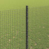 vidaXL Cl&ocirc;ture avec poteau Gris 1,6 x 25 m Acier et PVC
