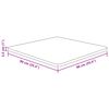 vidaXL Dessus de table carr&eacute; Marron clair90x90x2,5cm Bois ch&ecirc;ne trait&eacute;