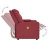 vidaXL Fauteuil de massage inclinable 2 places porte-gobelet bordeaux