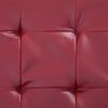 vidaXL Pouf de rangement 87,5 cm Rouge bordeaux Similicuir