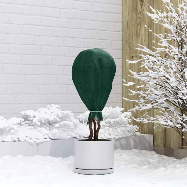 vidaXL Fleece de protection des plantes contre le gel Vert 100 x 1,6 m
