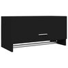 vidaXL Garde-robe noir 70x32,5x35 cm bois d'ing&eacute;nierie