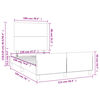 vidaXL Cadre de lit sans matelas blanc 120x190 cm similicuir