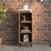 vidaXL Buffet ch&ecirc;ne fum&eacute; 34,5x32,5x90 cm bois d'ing&eacute;nierie