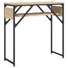 vidaXL Table console avec étagère chêne sonoma 75x30x75 cm