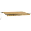 vidaXL Auvent R&eacute;tractable Jaune 400 x 200 cm tissu