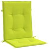 vidaXL Coussins de chaise de jardin &agrave; dossier bas lot de 6 vert vif