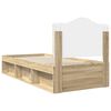 vidaXL Cadre de lit Ch&ecirc;ne Sonoma 90 x 200 cm Pin massif