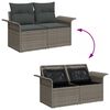 vidaXL Ensemble de canap&eacute; de jardin 7 pcs Gris Poly rotin