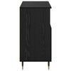 vidaXL Buffets 3 pcs Ch&ecirc;ne noir 180 x 35 x 70 cm Bois d'ing&eacute;nierie