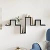 vidaXL &Eacute;tag&egrave;re Murale Ch&ecirc;ne noir 104.5 x 10 x 43 cm Bois d'ing&eacute;nierie