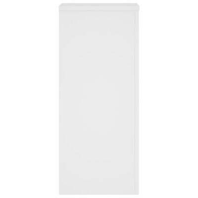 vidaXL Supports pour plantes 2 pcs blanc 30x30x70 cm bois d'ingénierie